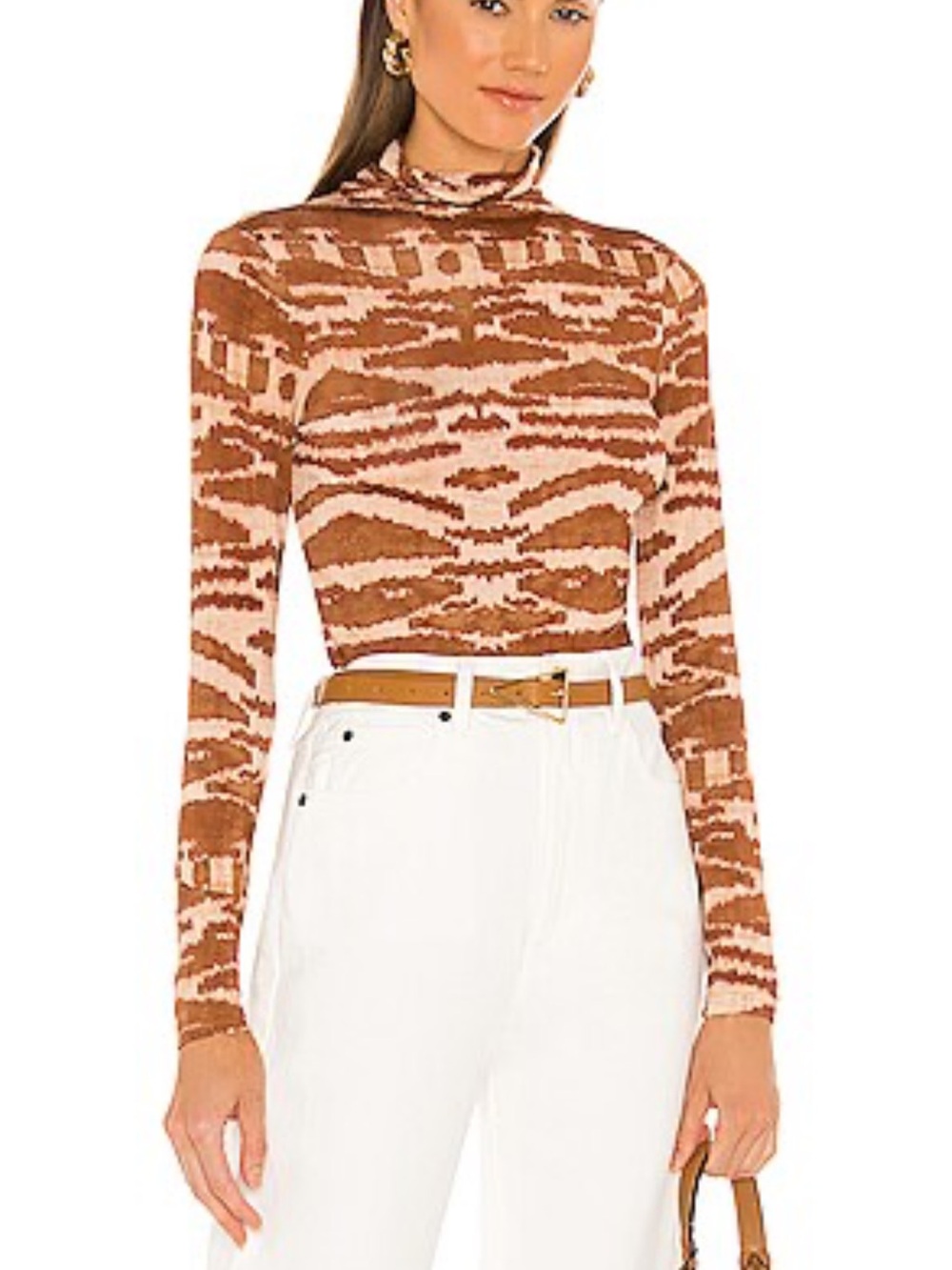 Ulla Johnson Aurelia Turtleneck in Fawn